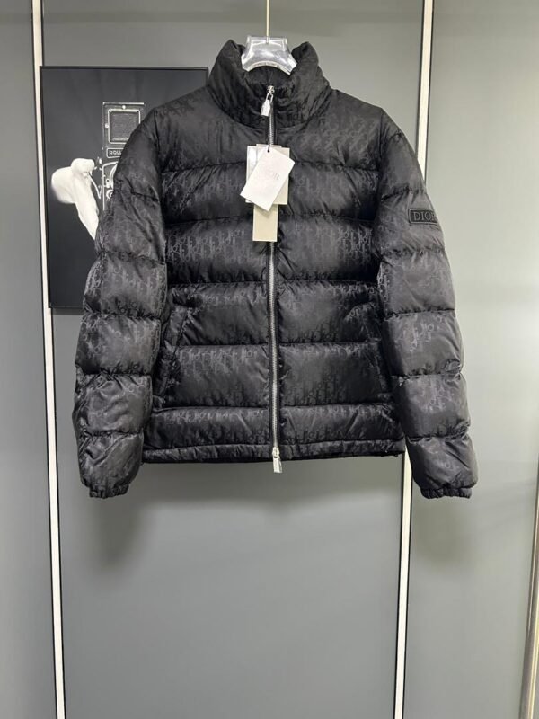 CD Quilted Puffer Jacket- Blue