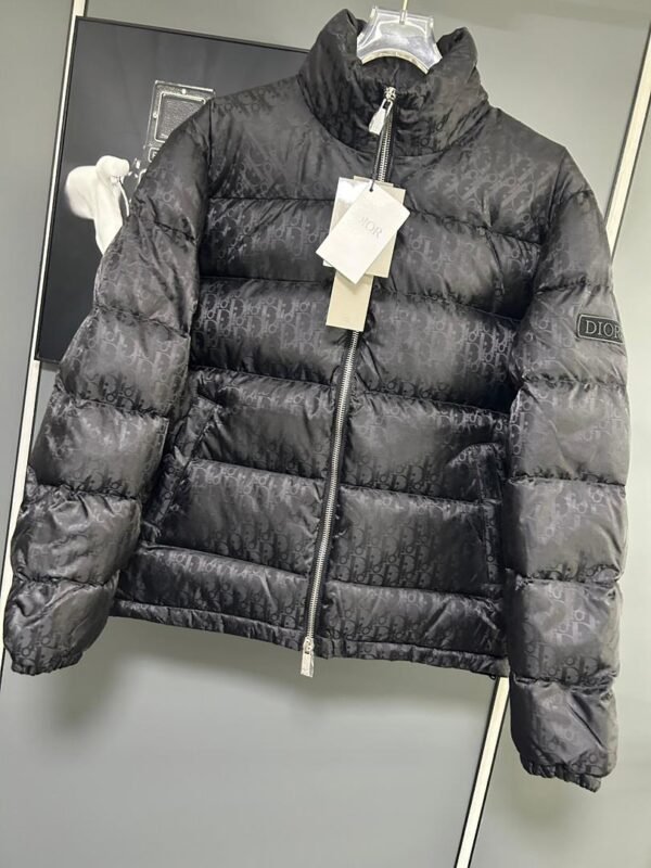 CD Quilted Puffer Jacket- Blue