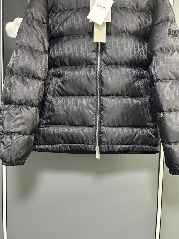 CD Quilted Puffer Jacket- Blue