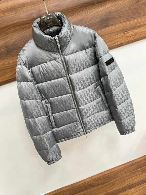 CD Quilted Puffer Jacket- Blue