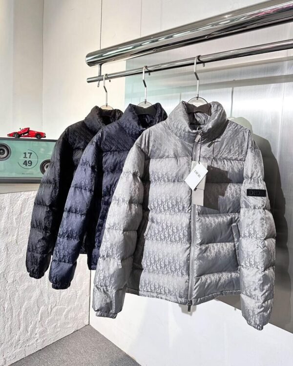 CD Quilted Puffer Jacket- Blue