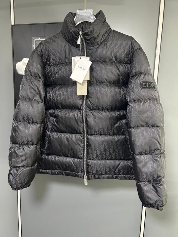 CD Quilted Puffer Jacket- Blue