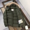 MNCLR HOODED WITH FUR TRIM GREEN