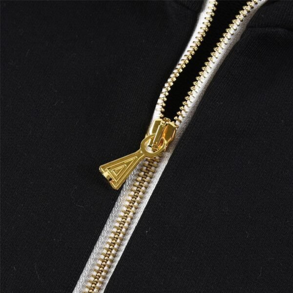 GCCI HALF-ZIP HOODIE BLACK