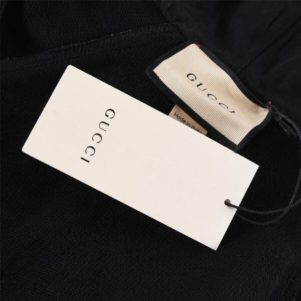 GCCI HALF-ZIP HOODIE BLACK