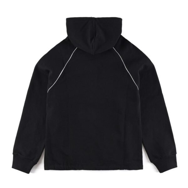GCCI HALF-ZIP HOODIE BLACK