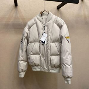 CD OFF WHITE BOMBER STYLE JACKET
