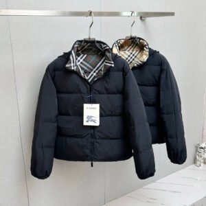BRBY Check-Lined Puffer Jacket