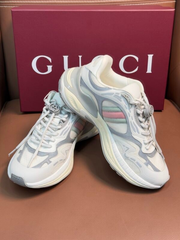 GCCI Chunky Trainers with Layered Panel Design - Grey/White