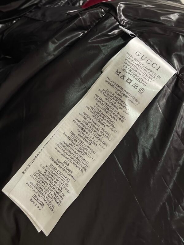 GCCI Hooded Puffer Jacket - Black