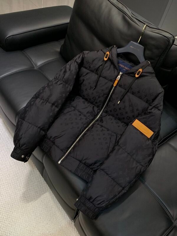 LVE Black Monogram Puffer Jacket