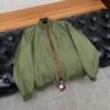 GCCI Monogram Zip Jacket - Olive Green