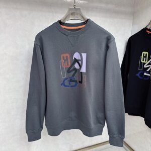 026cbd66 HRMS Graphic Appliqué Jumper – Grey