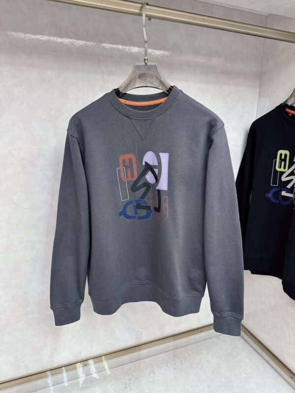 HRMS Graphic Appliqué Jumper – Grey