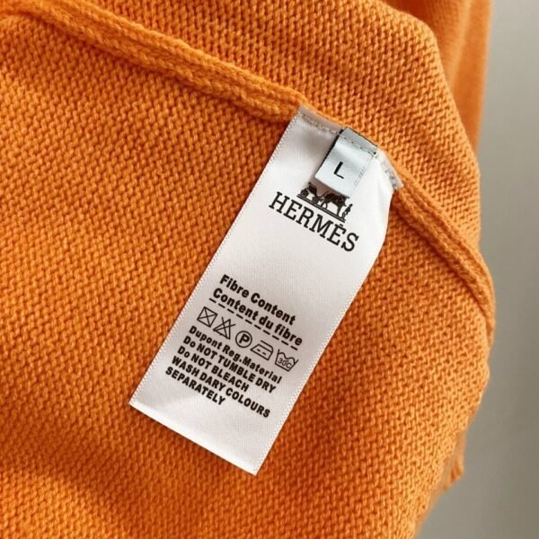 HRMS Knit Jumper with Embroidered Logo Detail - Orange