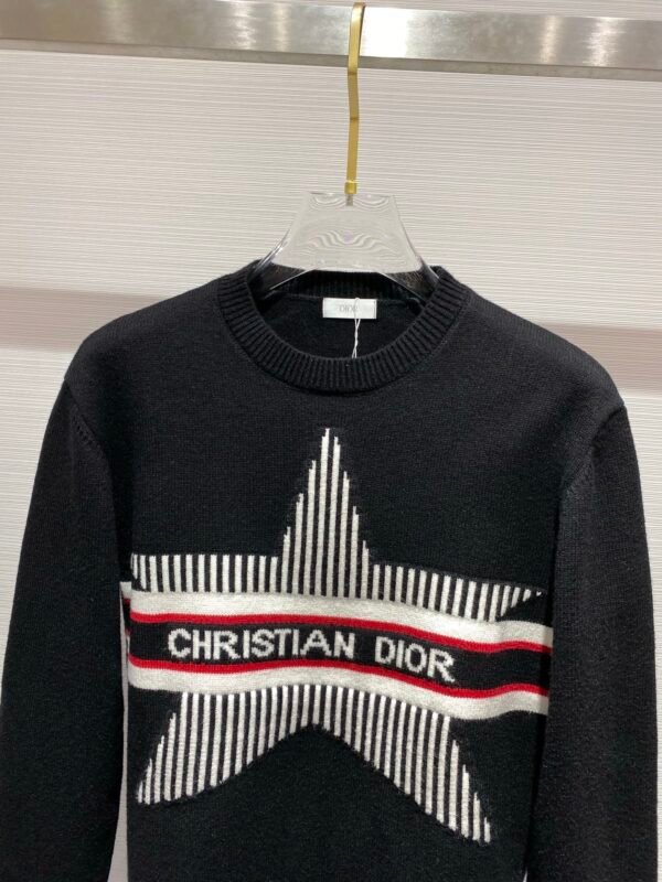 0643c432 CD Star Motif Crew Neck Jumper - Black