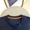 HRMS Crew Neck Jumper with Contrast Patch Detail - Navy Blue