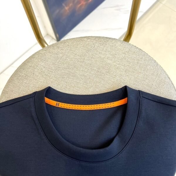 HRMS Crew Neck Jumper with Contrast Patch Detail - Navy Blue