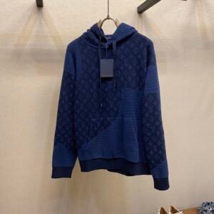 07cfe39c LVE Patterned Panel Hoodie – Navy