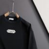 CD Crew Neck Jumper with Embroidered Patch - Black