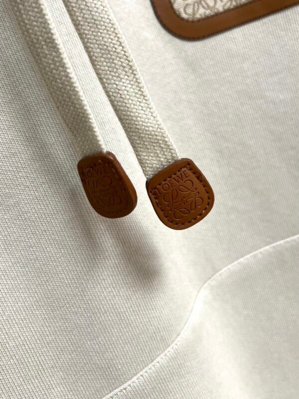 LWE Hooded Jumper with Zip Pocket Detail - White