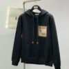 LWE Hooded Jumper with Zip Pocket Detail - Black