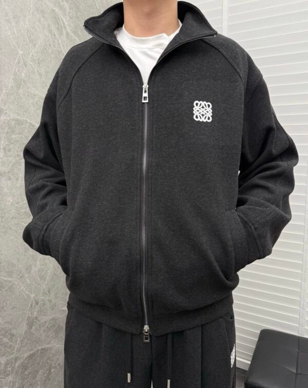 LWE Full-Zip Jacket with Stand collar - Black