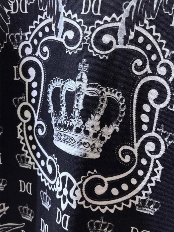 DG All-Over Print Crew Neck Jumper - Black