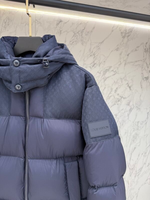 LVE Padded Hooded Coat – Navy Blue