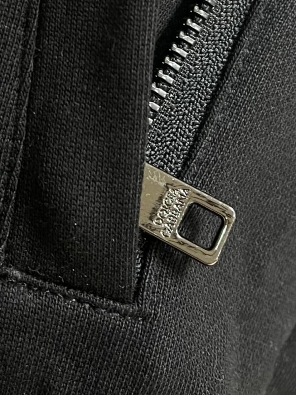 DG Printed Crest Logo Zip Hoodie - Black