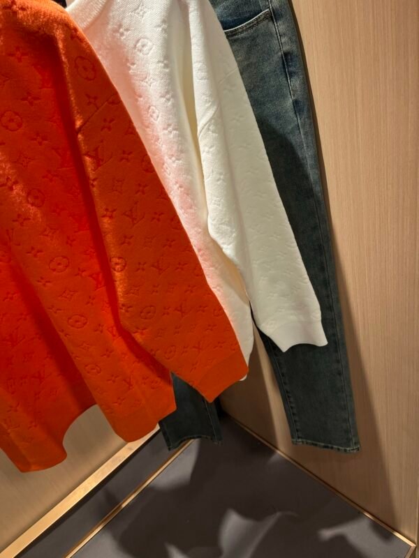 LVE Embossed Monogram Jumper – Burnt Orange