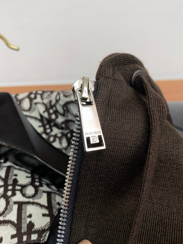 CD Hooded Zip-Up Jacket - Brown