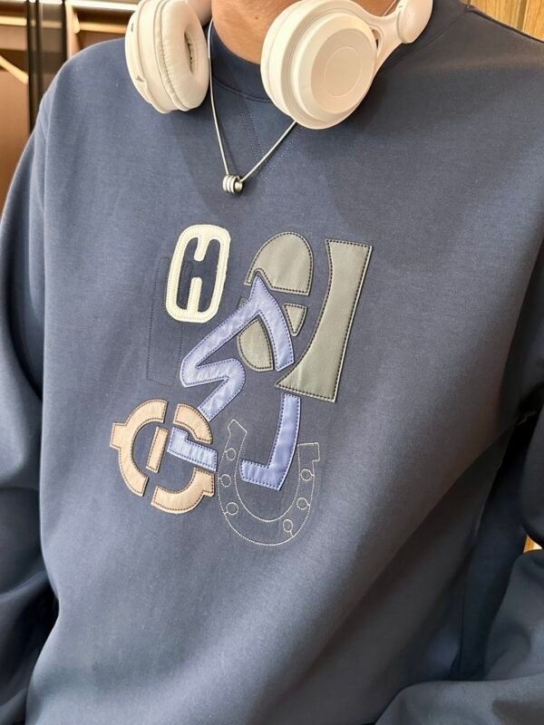 0fb13682 HRMS Graphic Appliqué Jumper – Navy Blue