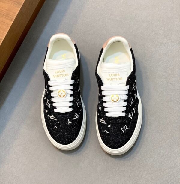 LVE Black Monogram Low-Top Trainers