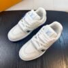 1 LVE Trainer Sneaker – White Blue Rubber Sole