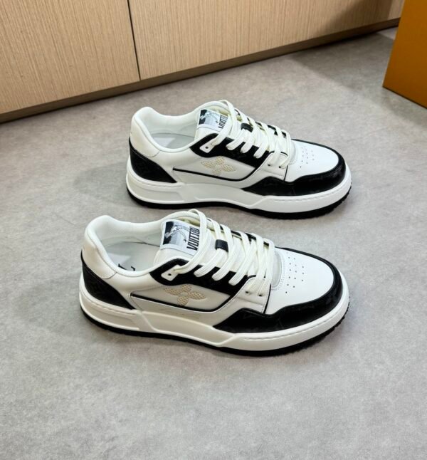 LVE White Black Casual Low Sneaker - Trainer Lines