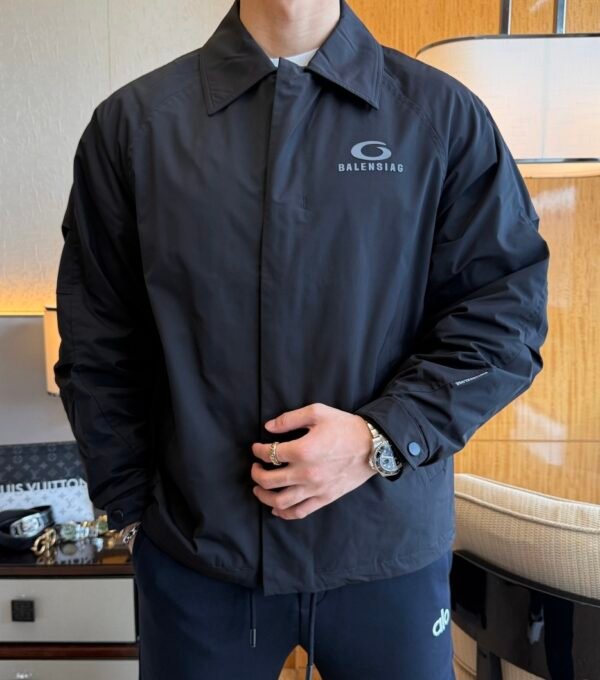 BLNCG Black Nylon Coach Jacket