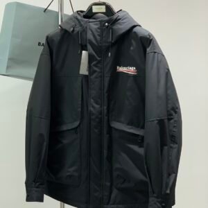 BLNCG Black Nylon Waterproof Jacket