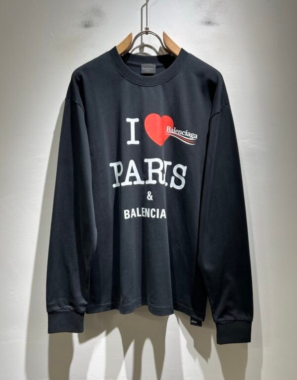 1 BLNCG "I Love Paris & BLNCG" Black Jumper