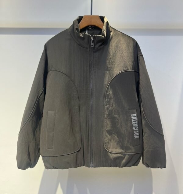 1 BLNCG Logo-Print Jacket – Charcoal Grey