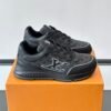 LVE Monogram-Style Low Trainers - Black