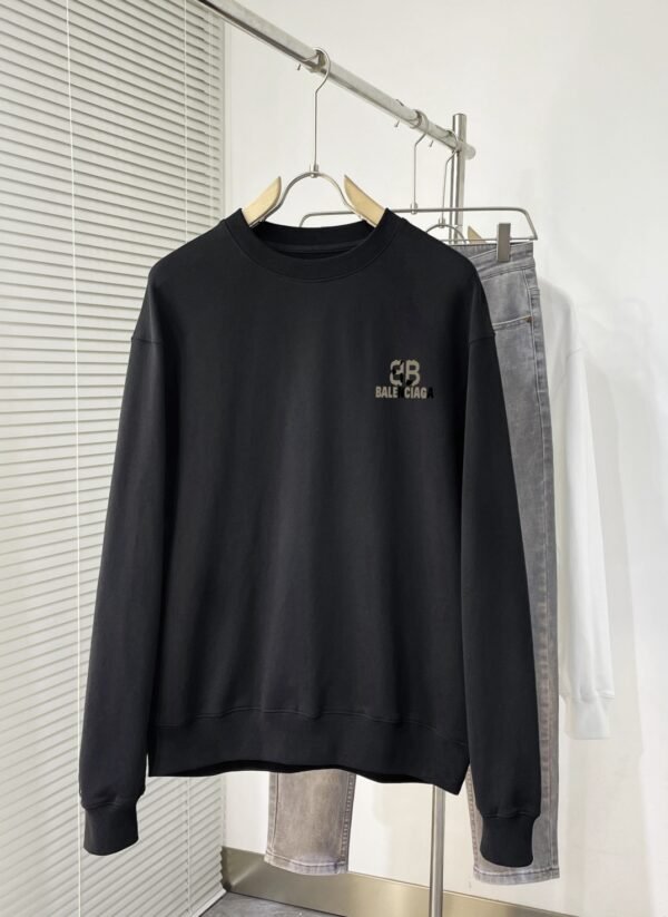 BLNCG BB Logo Print Medium Fit Jumper – Black