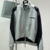 1 BLNCG Zip-Up Windbreaker Jacket - White Black