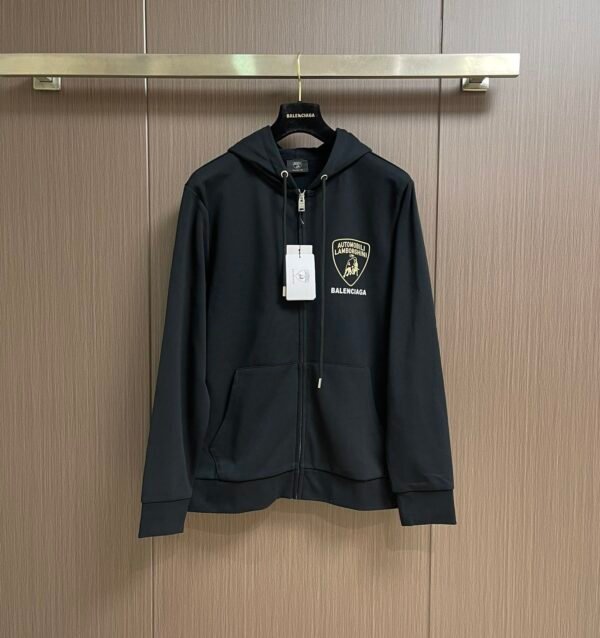 BLNCG Automotive Inspired Zip-Up Hoodie - Black