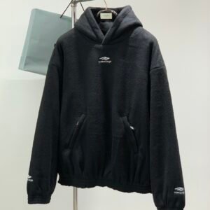 BLNCG Ski 3B Embroidered Logo Fleece Hoodie - Black