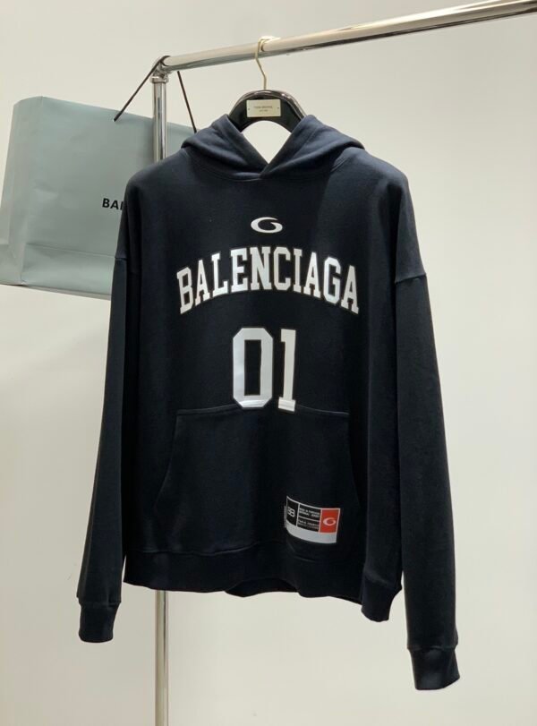 1 BLNCG Basketball Series Design Hoodie - Black