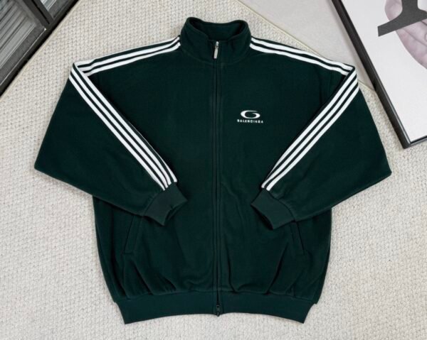 BLNCG Loop Sports Logo Zip-Up Jacket - Dark Green