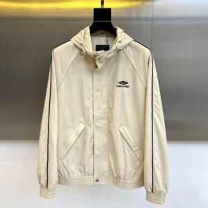 BLNCG 3B Sports Logo Hooded Jacket - Light Beige