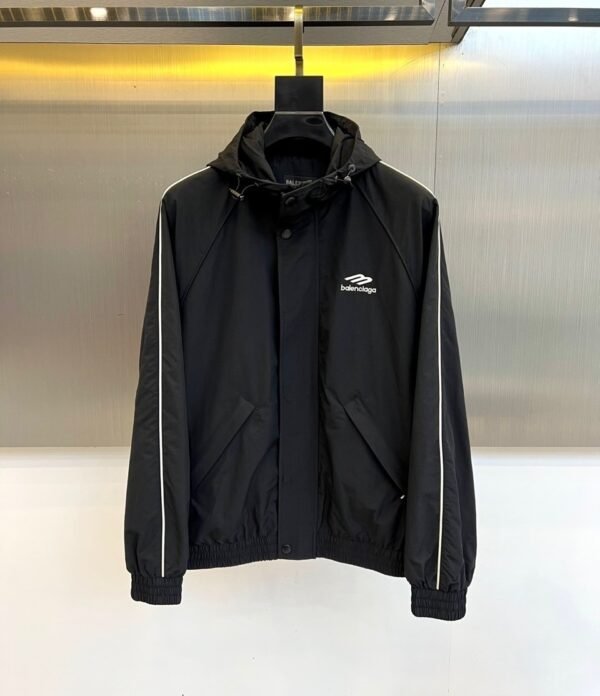 BLNCG 3B Sports Logo Hooded Jacket – Black