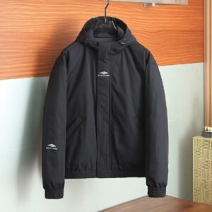 1 BLNCG Skiwear 3B Sports Logo Print Hooded Jacket - Black
